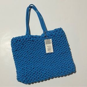 Rope tote handbag